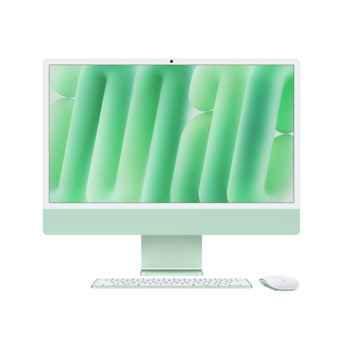 24-INCH IMAC WITH RETINA 4.5K DISPLAY: APPLE M4 CHIP WITH 10‑CORE CPU AND 10‑CORE GPU  16GB  256GB SSD - GREEN - MWUY3