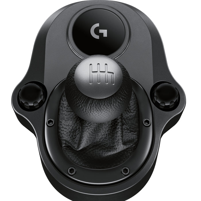 Logitech - Logitech Driving Force Shifter – Gaming Shifter – G-Series Racing wheel accessory – Black leather - Logitech Driving Force Shifter Logitech