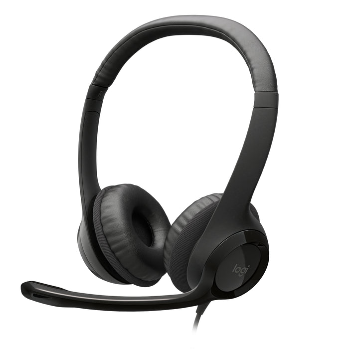 Logitech - Logitech H390C - Stereo Headset - Black - USB-C - Logitech H390C Logitech