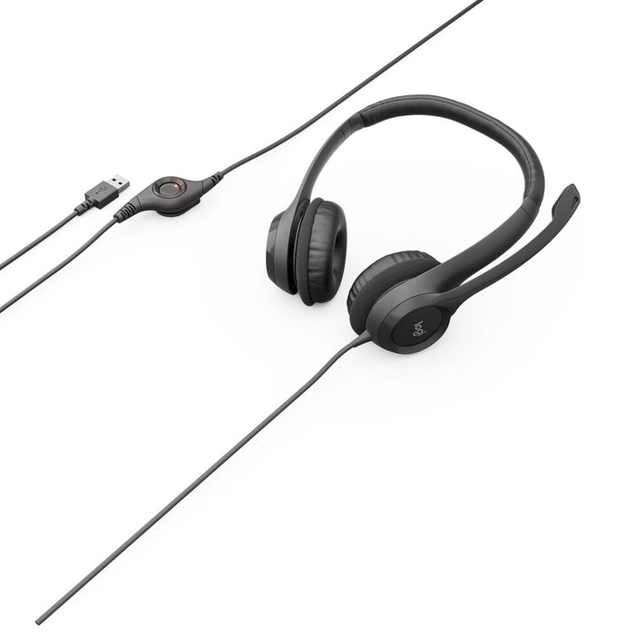 Logitech H390 - Stereo Headset - Black - USB - Logitech H390