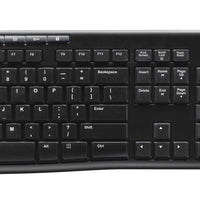 Logitech - Logitech MK270 - Wireless Keyboard and Mouse combo - Black - USB - Logitech MK270 Logitech