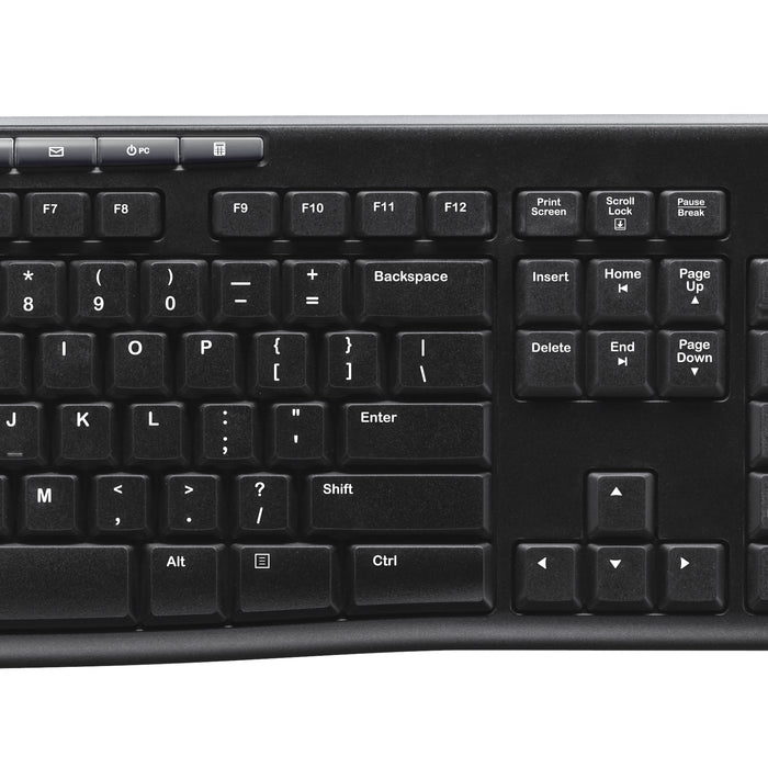 Logitech - Logitech MK270 - Wireless Keyboard and Mouse combo - Black - USB - Logitech MK270 Logitech