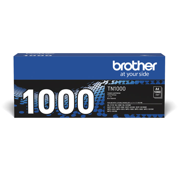 Brother / Black Toner Cartridge for DCP1610W/ HL1210W/ MFC1910W - TN-1000