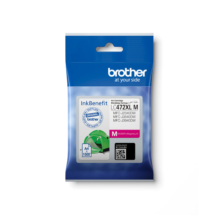 Brother - Brother / Magenta Ink Cartridge for MFC-J3540DW/ MFC-J3940DW/ MFC-J2340DW - LC472XLM Brother