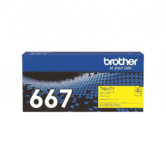 Brother - Brother / Ultra High Yield Yellow Toner Cartridge for HL-L8430CDW/ MFC-L8730CDW/ MFC-L8970CDW - TN-667Y Brother