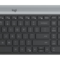 Logitech - Logitech MK470 - Wireless Keyboard and Mouse combo - Graphite - Slimline - USB - Logitech MK470 Logitech