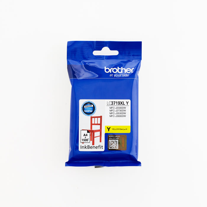 Brother - Brother / High Yield Yellow Cartridge for MFCJ3530/ MFCJ3930/ MFCJ2330DW/ MFCJ2730DW - LC3719XLY Brother