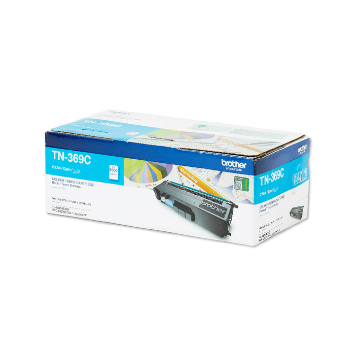 Brother - Brother / High Yield Cyan Toner Cartridge for HLL8350CDW/ MFCL8600CDW/ MFCL8850CDW - TN-369C Brother