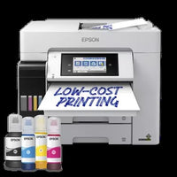 Epson - Epson 32ppm Mono 32ppm Colour A4 Print Scan Copy Fax USB Wi-Fi/Wi-FiDirect Ethernet PCL AutoDuplexPrint&Scan ADF incl 1 set of ink - L6580 Printer Epson