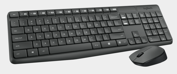 Logitech MK235 - Wireless Keyboard and Mouse combo - Graphite - USB - Logitech MK235