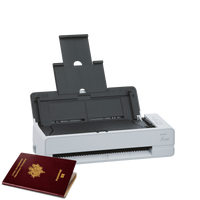 Ricoh - Ricoh A4 40ppm/80ipm Duplex ADF + Single Feed (Return Scan) USB3.2 LED Workgroup Scanner - FI-800R Ricoh