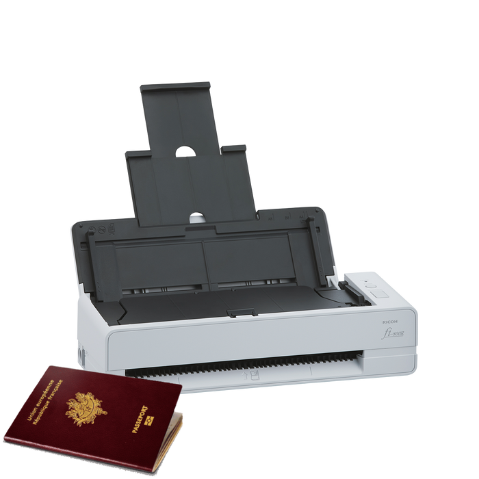 Ricoh - Ricoh A4 40ppm/80ipm Duplex ADF + Single Feed (Return Scan) USB3.2 LED Workgroup Scanner - FI-800R Ricoh
