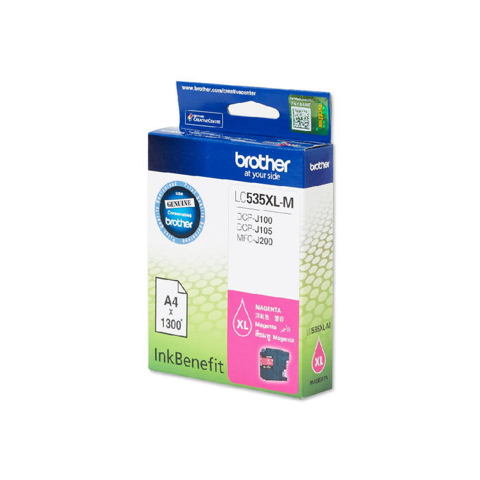 Brother - Brother / High Yield Magenta Cartridge for DCPJ105/ MFCJ200 - LC535XLM Brother