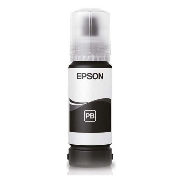 Epson - Epson 115 Ink Bottles Photo Black 70ml EcoTank L8160 6200 pages 2300 Photos - T07D14A Epson