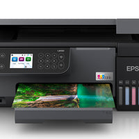 Epson - Epson 22ppm Mono 22ppm Colour A4 Single Function USB WiFi/WiFiDirect CD/DVD/PVC Card incl 1 set of Ink - L8100 Printer Epson