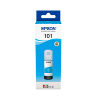 Epson 101 Ink Bottles Cyan 70ml Ecotank L4150 / L4156 / L4160 / L4260 / L6160 / L6170 / L6176 / L6190 / L6270 / L6290 / L6370 / L14150 6000 pages - T03V24A
