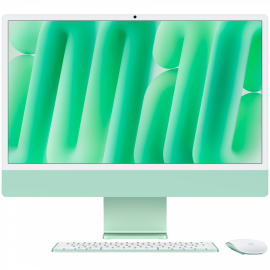 24-INCH IMAC WITH RETINA 4.5K DISPLAY: APPLE M4 CHIP WITH 10‑CORE CPU AND 10‑CORE GPU  16GB  512GB SSD - GREEN - MWV03