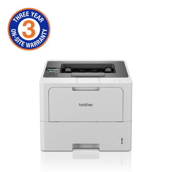 Brother High-Speed Monochrome Duplex Laser Printer with wired and wireless network capability (3YR onsite) - HL-L6210DW