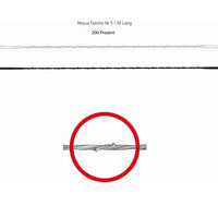 Niqua Twister Spiral Fret Saw Blade: Precision Cutting for Wood, Horn & Plastic - 130mm Long