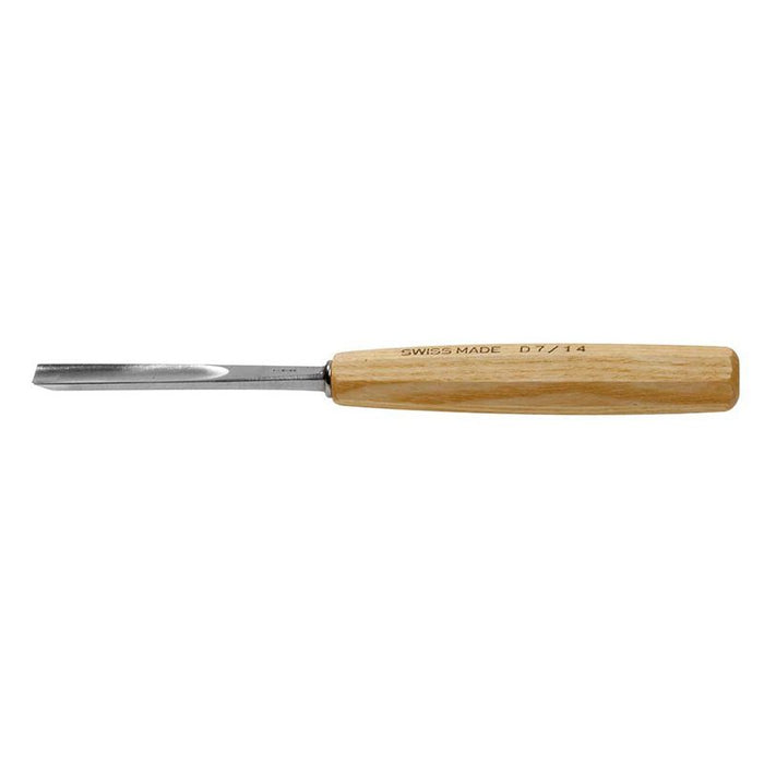 STRAIGHT TOOL - GOUGE # 7 - 18MM. Swiss Made wood carving gouge tool. Chavda.com