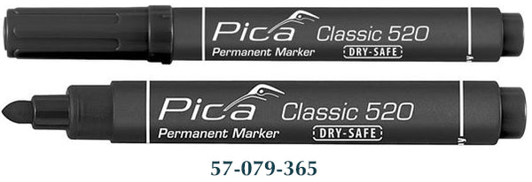 Pica Permanent Marker 1 4 Mm Round Tip Black Blister Pica520 46 Sb