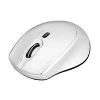 PORT CONNECT Silent Wireless Mouse - White, 1600 DPI, USB-A/Type-C, Ergonomic