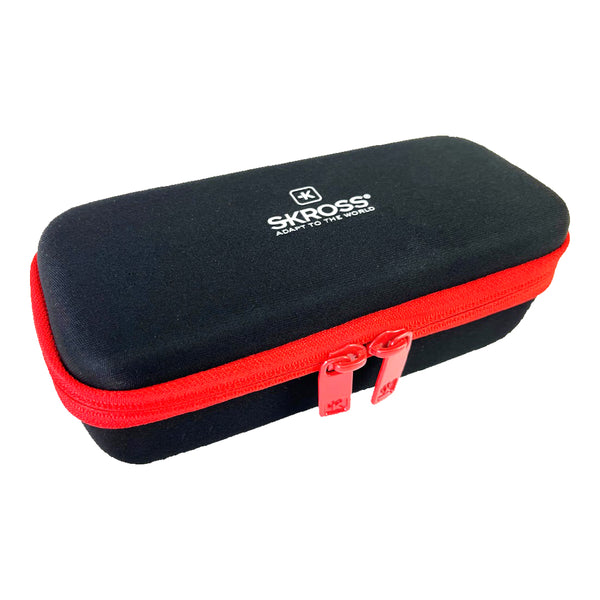 SKROSS POWER CASE - RED AND BLACK - IN RETAIL SLEEVE - TRAVEL-POWER-CASE