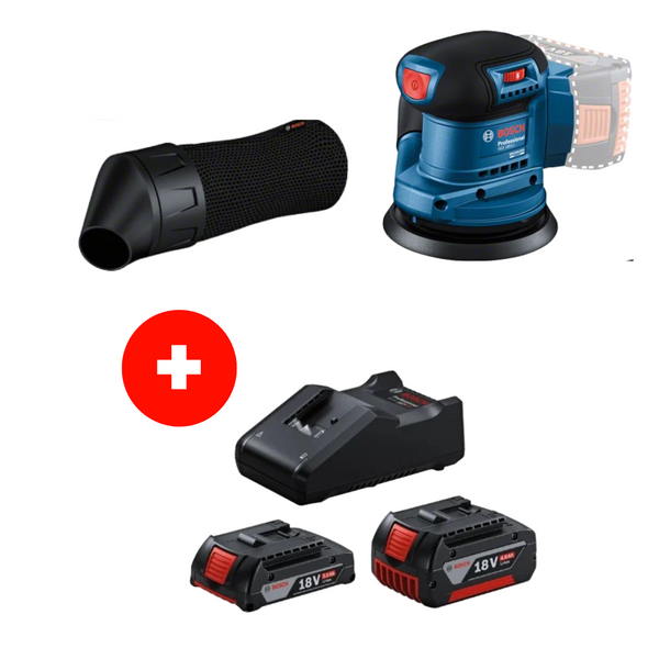 Bosch GEX 185-LI (Solo) StarterKit - 06013A5020-1600A01ZS9