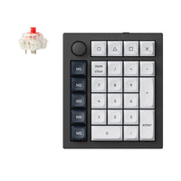 Keychron Q0 Max QMK Gateron Jupiter Red RGB Wireless Custom Number Pad Carbon Black-Q0M-M1 Keychron