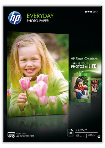 HP Everyday Photo Paper A4 Gloss 100Sht-Q2510A