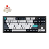 Keychron Q3 Max 80% Full Assembled Knob Red Switch Hot-Swap Gateron Jupiter RGB Wireless Keyboard - Black-Q3M-M1