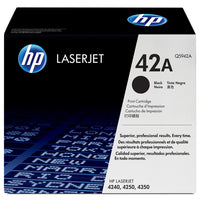 HP 42A LASERJET 4250/4350/4240 BLACK PRINT CARTRIDGE YIELD 10 000 PGS