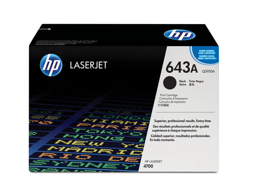 HP 643A Black Toner Cartridge-Q5950A