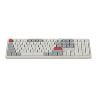 Keychron Q6 Max QMK/VIA Wireless Custom Mechanical Keyboard OSA Gateron Red Jupiter Switches - Shell White-Q6M-P1S