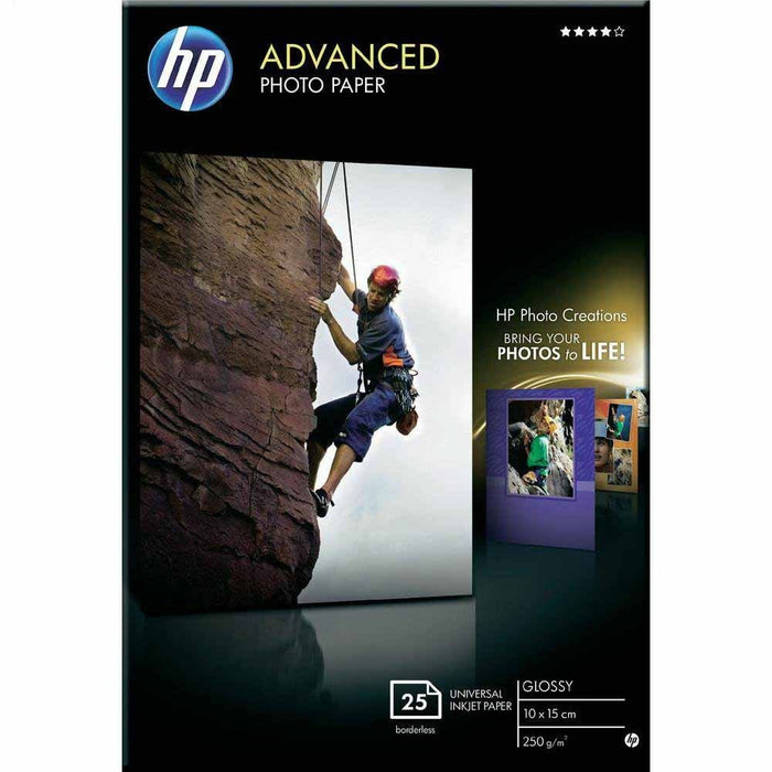 HP Adv Photo Paper 10X15 Glossy 25Shts-Q8691A