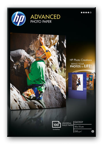 HP Adv Photo Paper 10X15 Glossy 100Shts-Q8692A