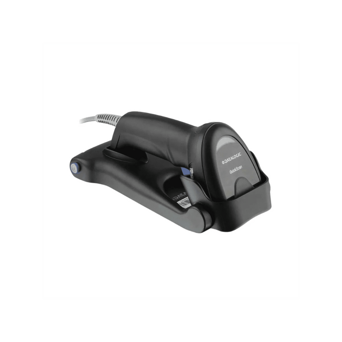 Datalogic Quickscan Lite QD2220 Kit Linear Imager USB Only Black kit Includes Scanner 1D USB Cable 90A052065 And Stand STD QW25 BK