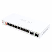 ASUS 8x2.5G + 2x10G SFP+ Unmanaged Network Switch- White-QG-U1080