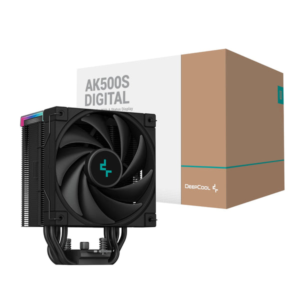 DeepCool AK500S Digital 120mm Air CPU Cooler - Black-R-AK500S-BKADMN-GJD
