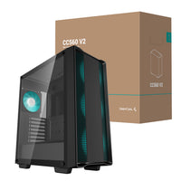 DeepCool CC560 MESH V2 ATX Mid Tower Airflow Gaming Chassis – Black-R-CC560-BKAMA4-G-2
