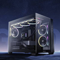 Deepcool CG330 3F Panoramic Dual-Chamber Micro-ATX Gaming Chassis - Black DeepCool