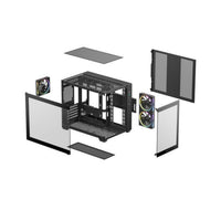 Deepcool CG330 3F Panoramic Dual-Chamber Micro-ATX Gaming Chassis - Black DeepCool
