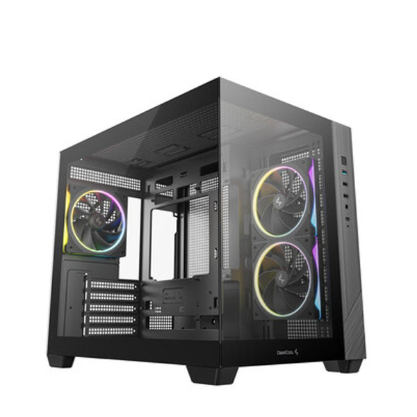 Deepcool CG330 3F Panoramic Dual-Chamber Micro-ATX Gaming Chassis - Black DeepCool