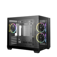 Deepcool CG330 3F Panoramic Dual-Chamber Micro-ATX Gaming Chassis - Black DeepCool
