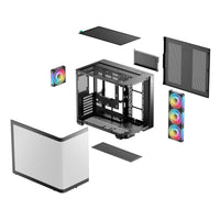 DeepCool CG530U 4F ATX Gaming Chassis - Black-R-CG530U-BKAGA4-G