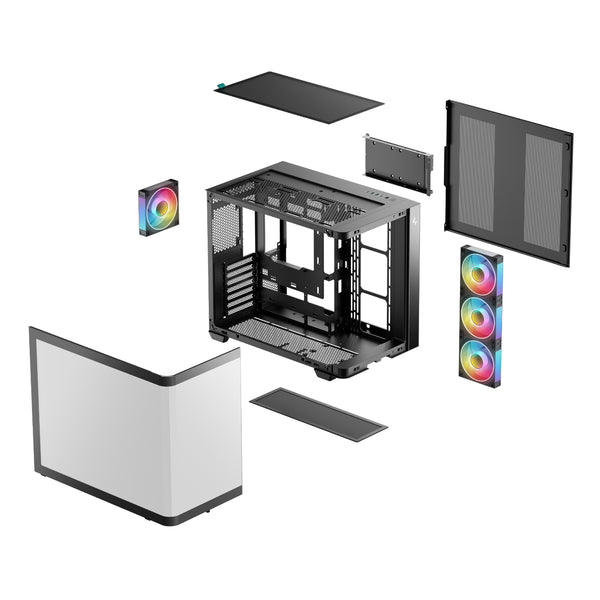 DeepCool CG530U 4F ATX Gaming Chassis - Black-R-CG530U-BKAGA4-G