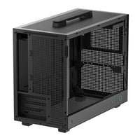 DeepCool CH160 PLUS Micro-ATX Chassis - Black-R-CH160-BKNGM0-G