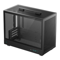 DeepCool CH160 PLUS Micro-ATX Chassis - Black-R-CH160-BKNGM0-G