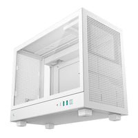 DeepCool CH160 PLUS Micro-ATX Chassis - White-R-CH160-WHNGM0-G