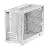 DeepCool CH160 PLUS Micro-ATX Chassis - White-R-CH160-WHNGM0-G